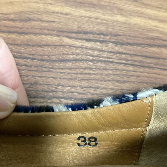 Jimmy Choo Pony Hair Animal Print Slip On Sneakers. Size IT 38/US 8. - Picture 7 of 7